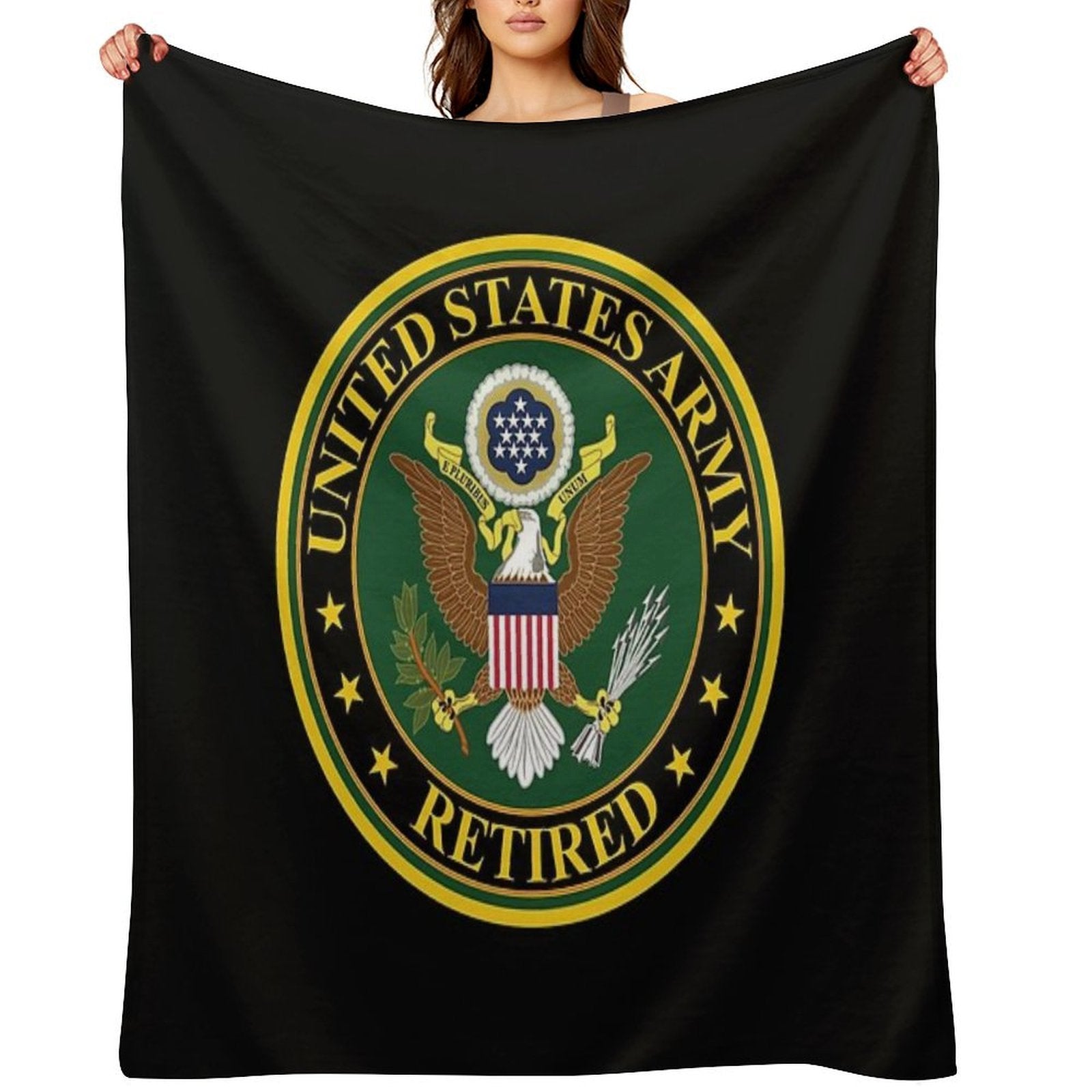 Army - US Army Retired Eco-conscious Throw Blanket
