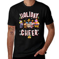 Chuck E. Cheese Christmas Holiday Cheer Group Shot  Polyester Blend T-Shirt