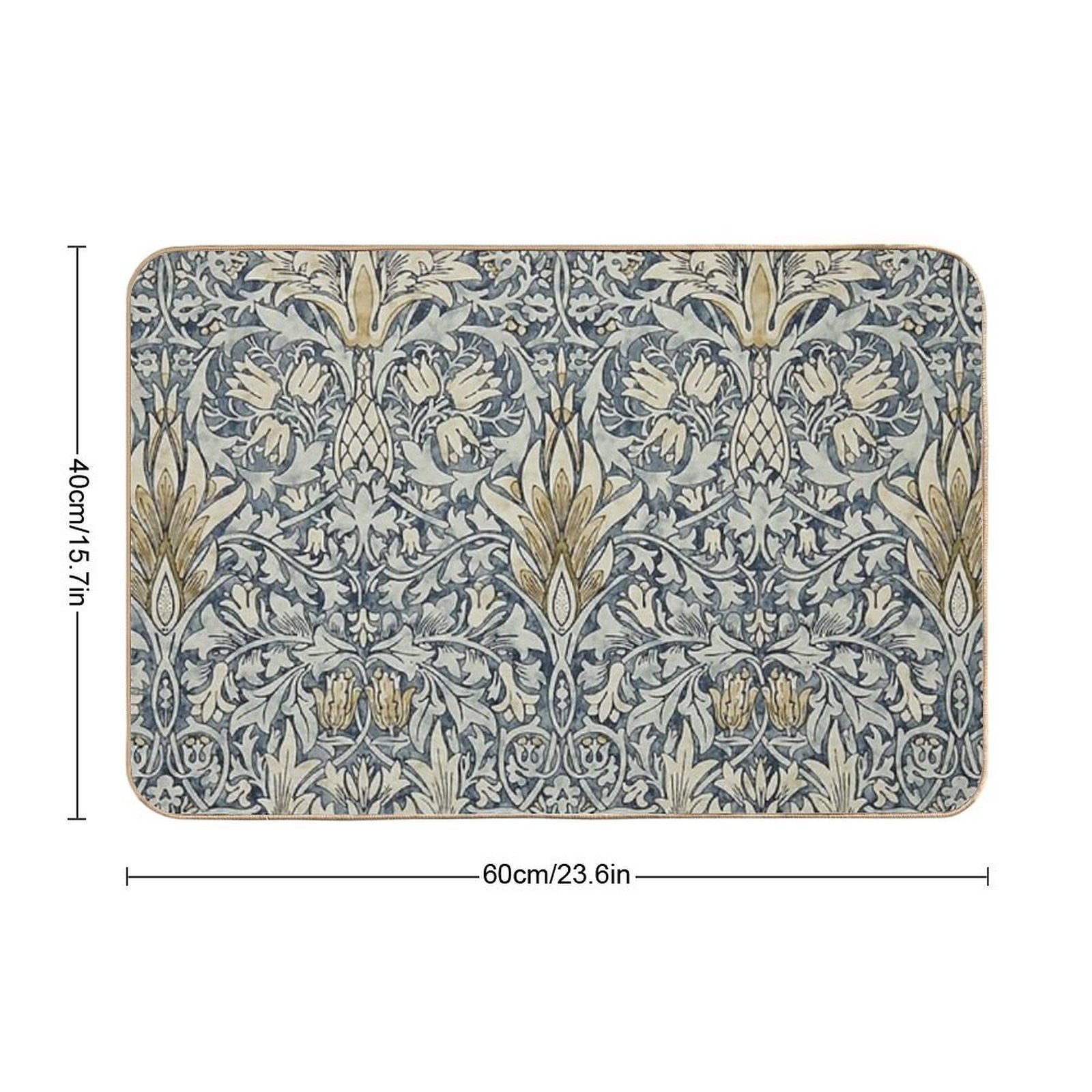 William Morris Snakeshead Pattern  Multi-Purpose Bath Mat
