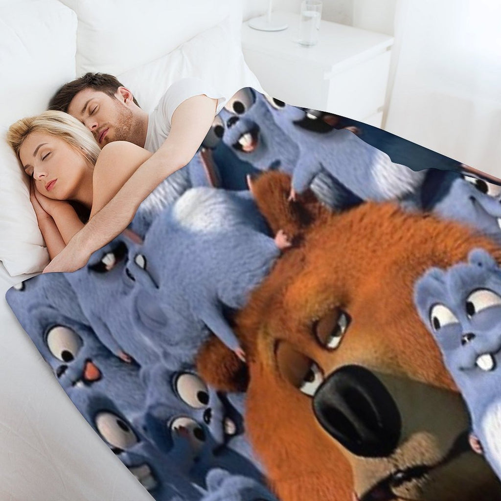 Grizzy And The Lemmings Eco-conscious Throw Blanket