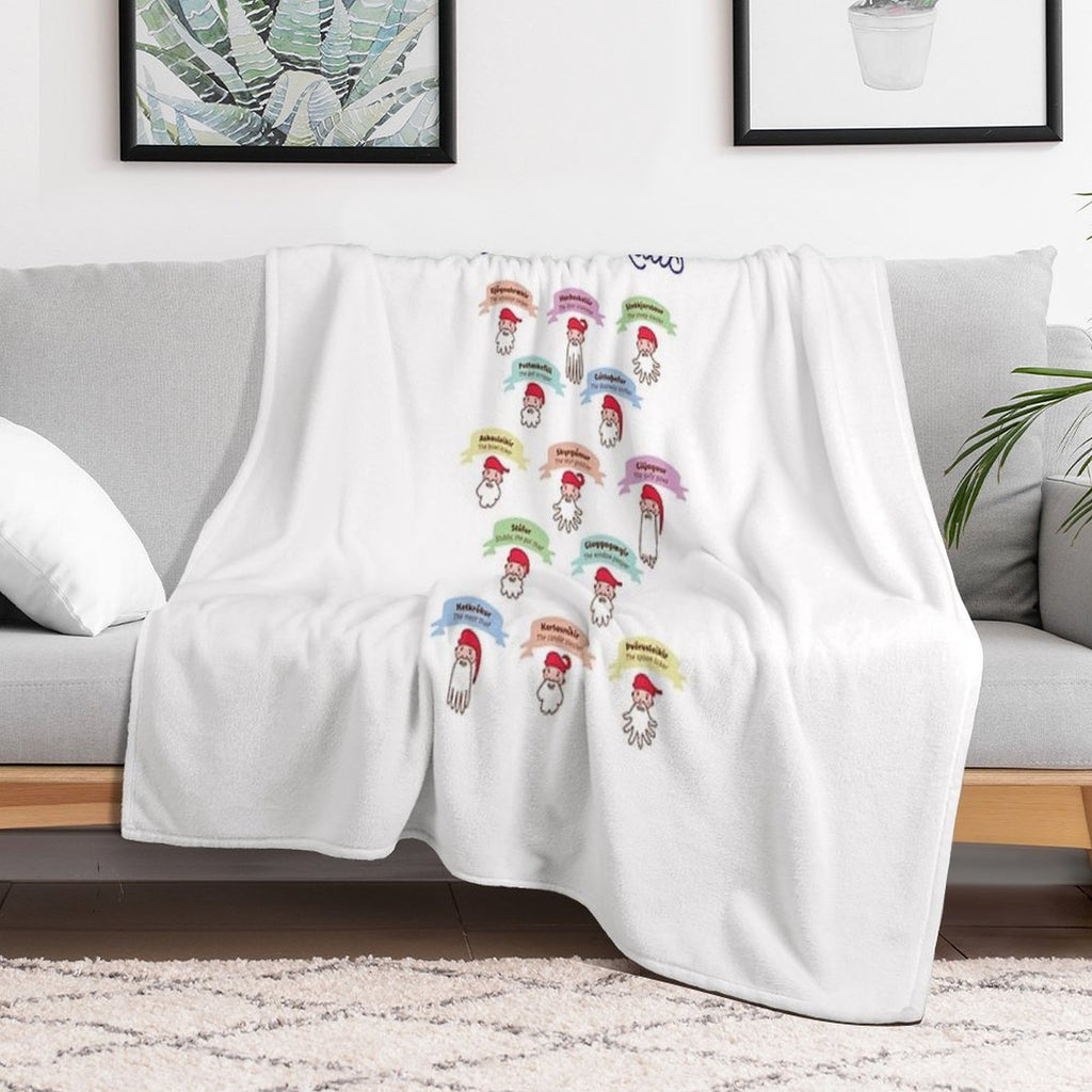 The Yule Lads Travel-friendly Throw Blanket