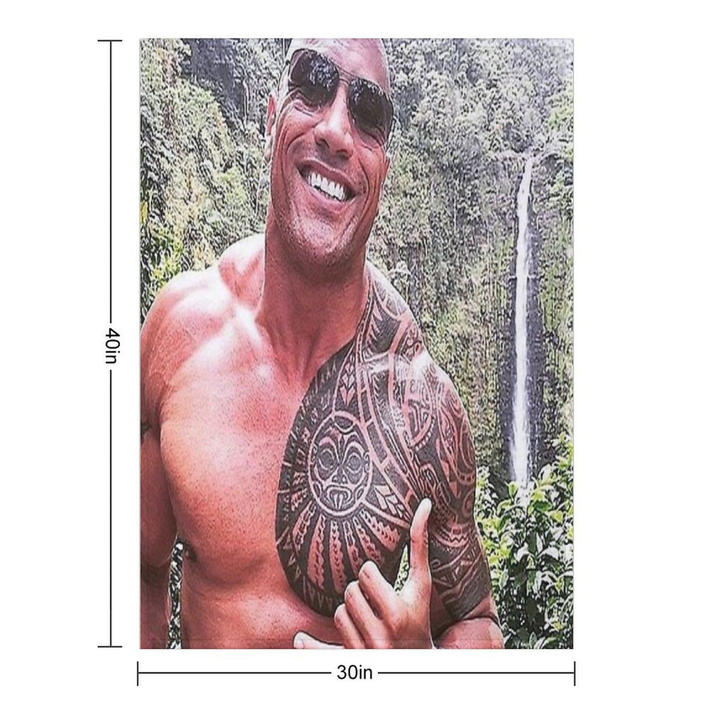 Dwayne Johnson All-season Throw Blanket