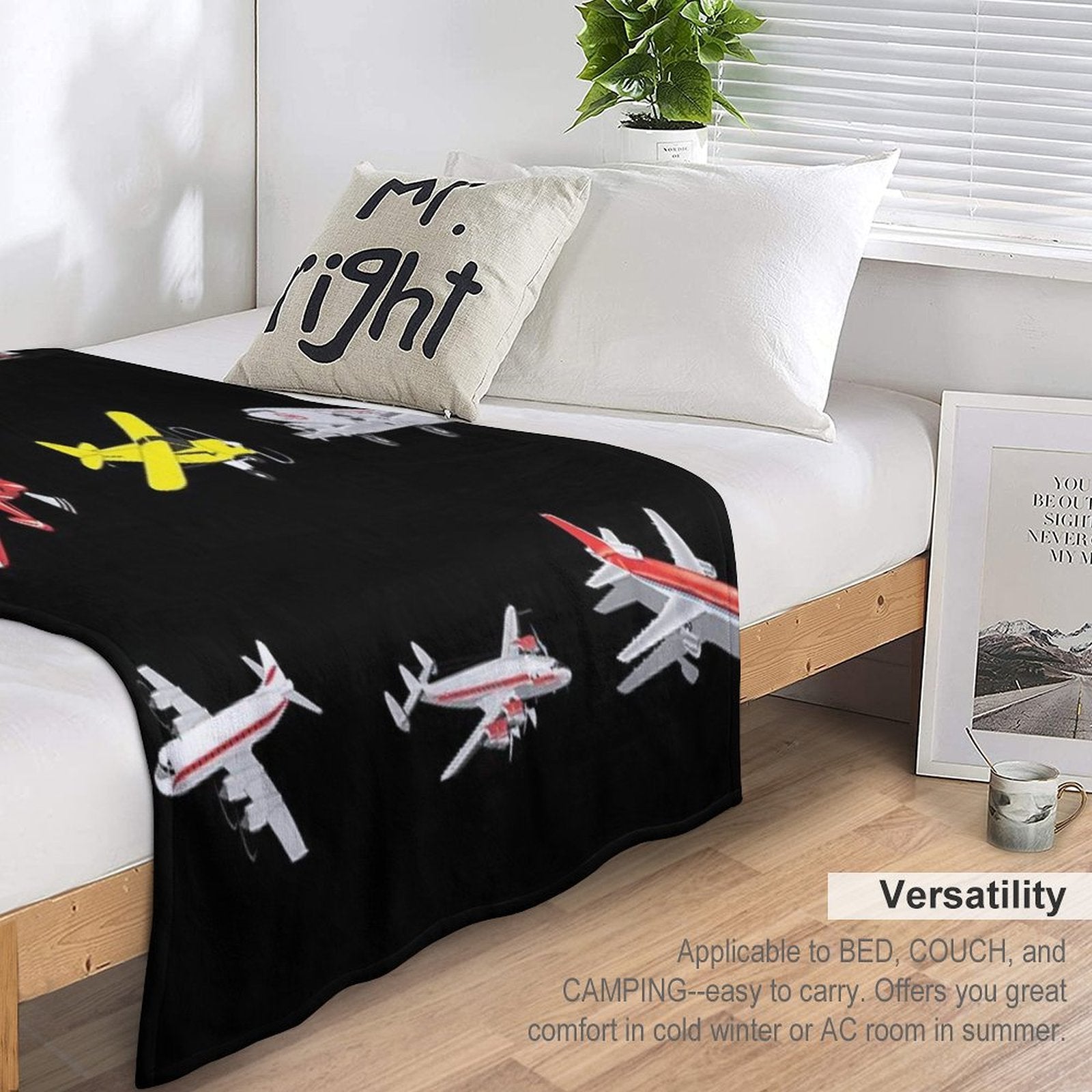 Airplanes Comfort Throw Blanket