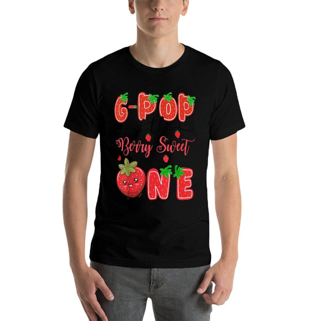 G-Pop Of The Berry Sweet One Strawberry 1St Birthday  Graphic-printed T-Shirt
