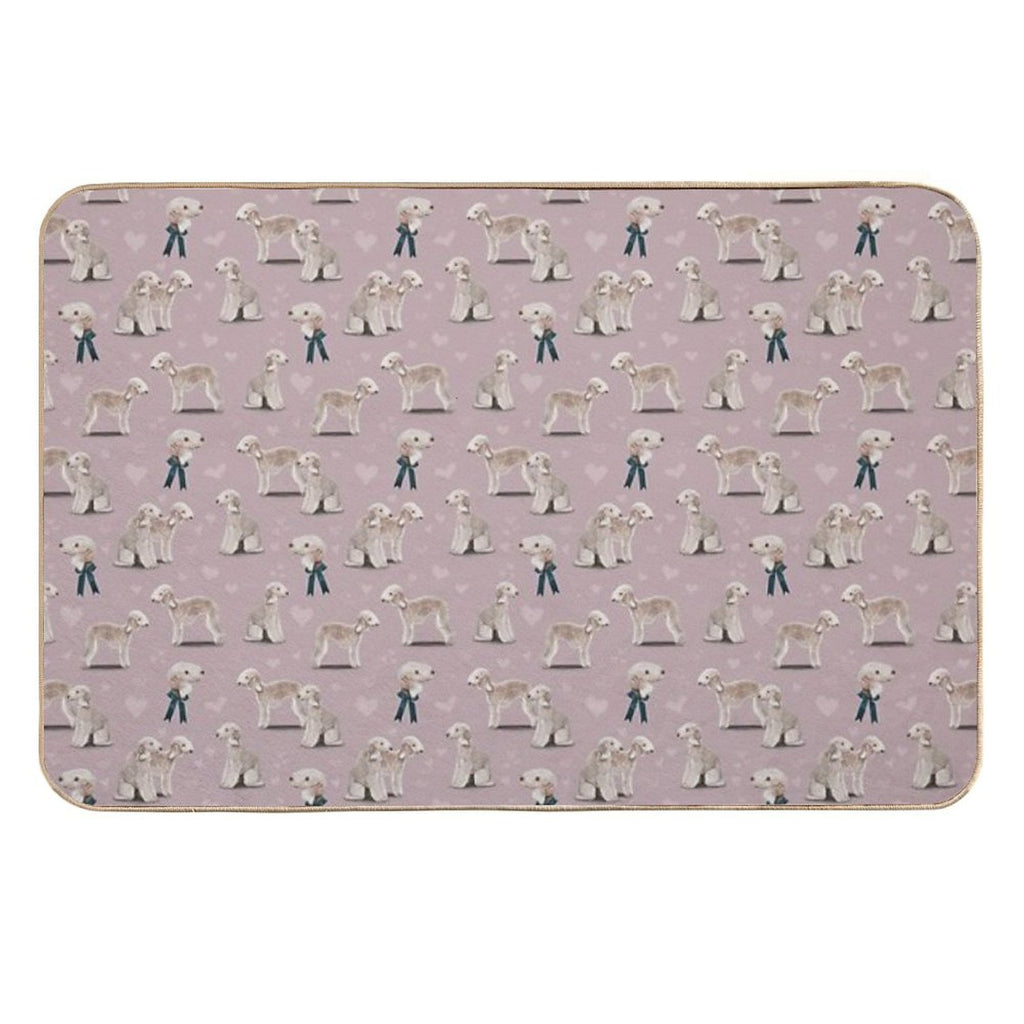 The Bedlington Terrier Dog Durable Bath Mat