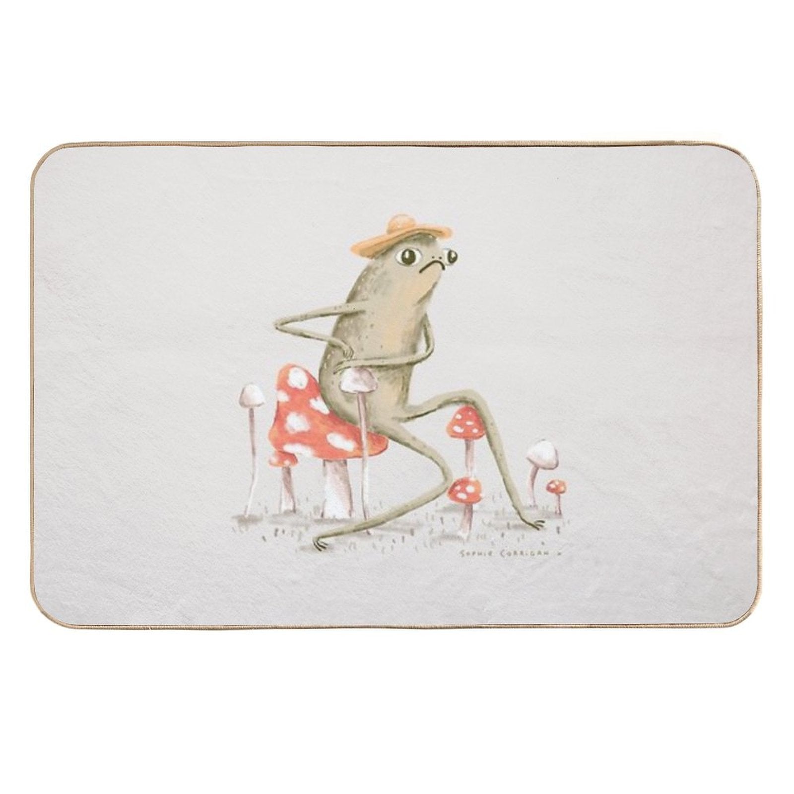 Awkward Toad  Repositionable Bath Mat