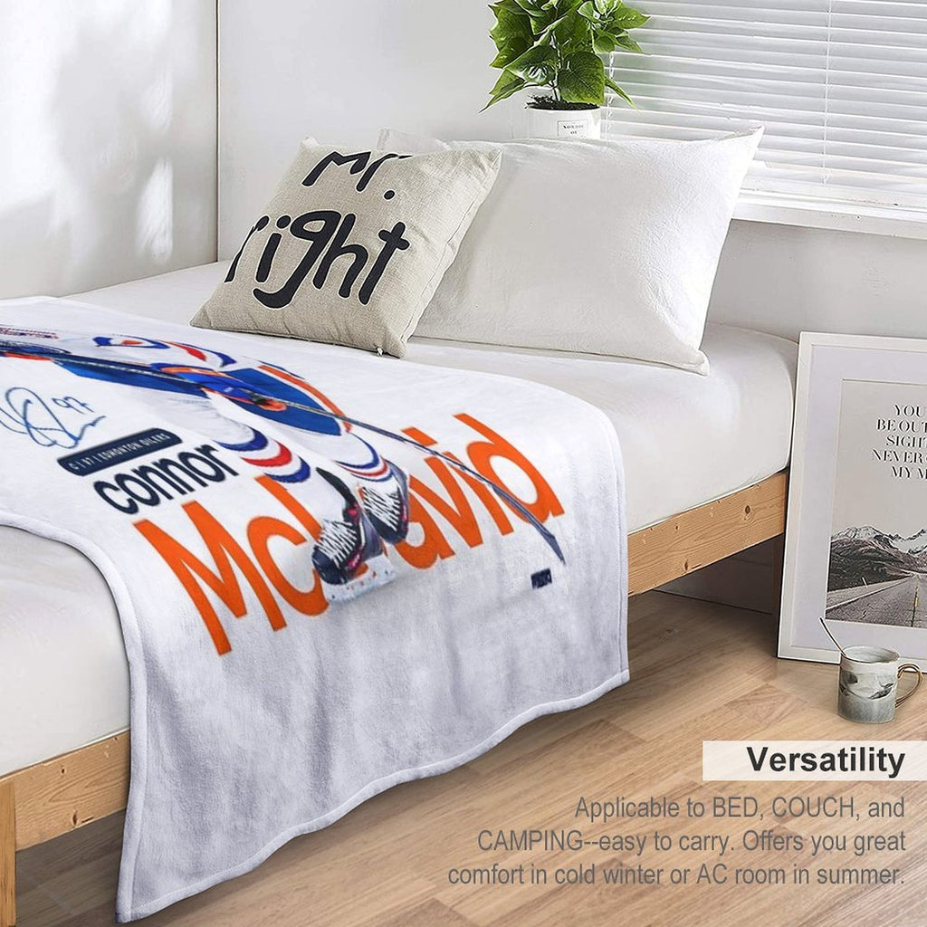 Connor McDavid Gift-ready Throw Blanket