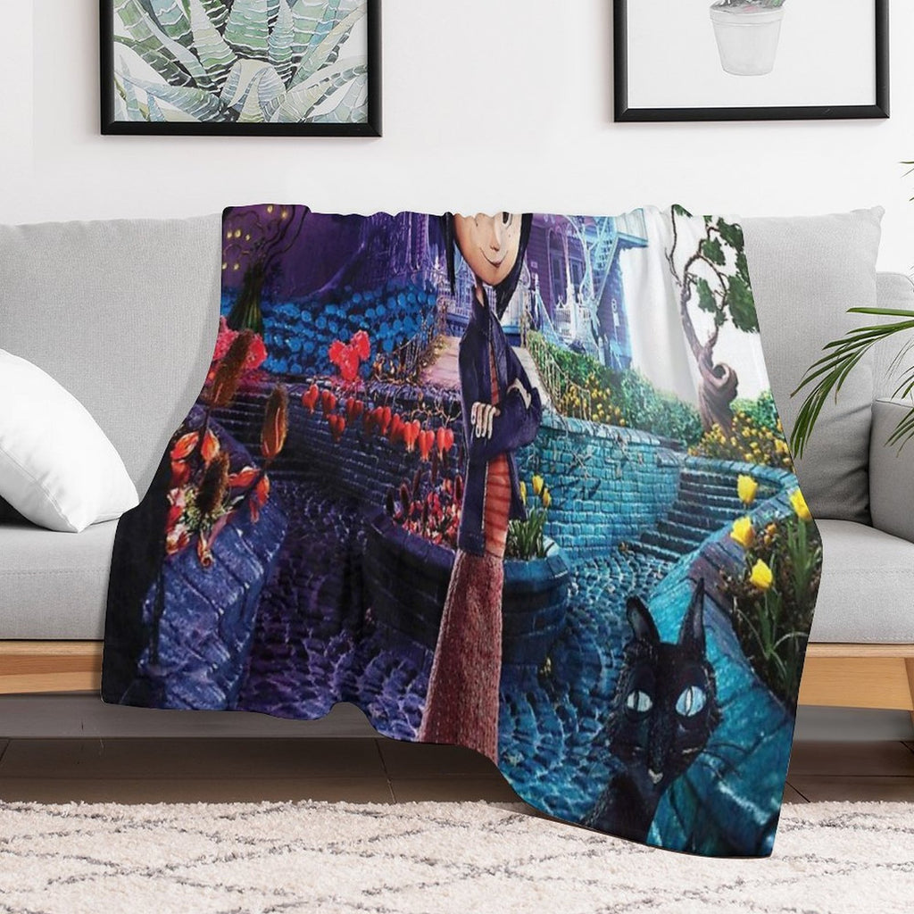 Coraline Jones Easy Care Throw Blanket