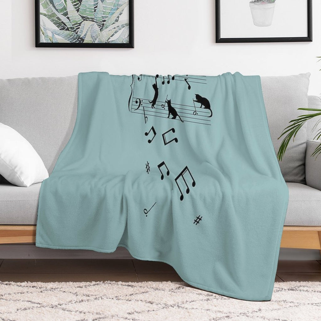 Musical Cats Versatility Throw Blanket