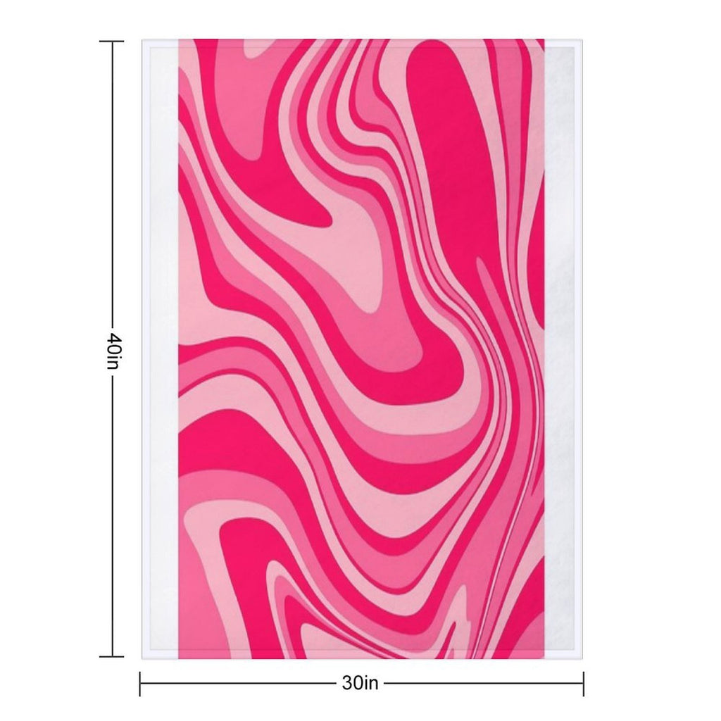 PINK PRINT Velvety-soft Throw Blanket