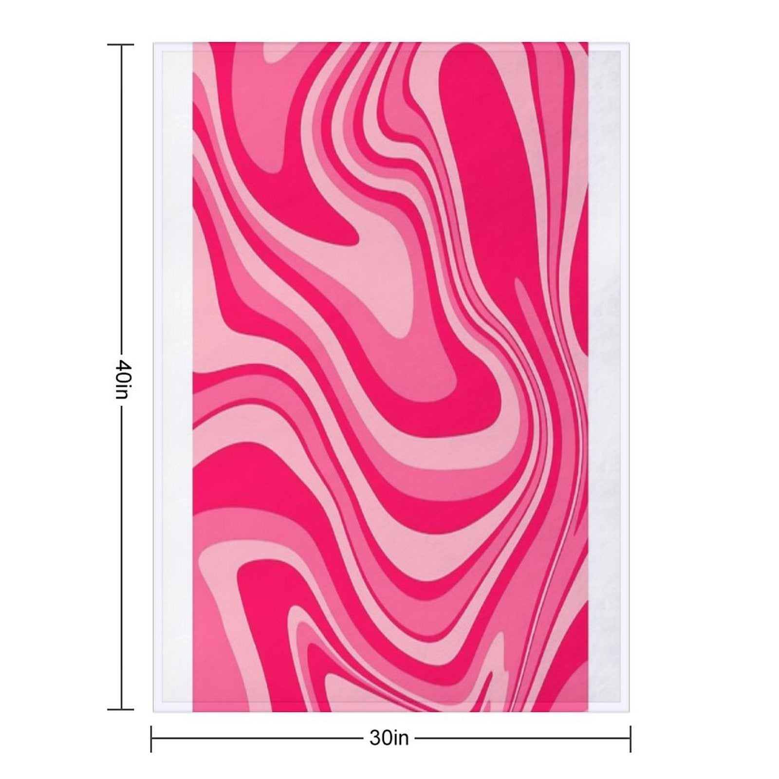 PINK PRINT Velvety-soft Throw Blanket