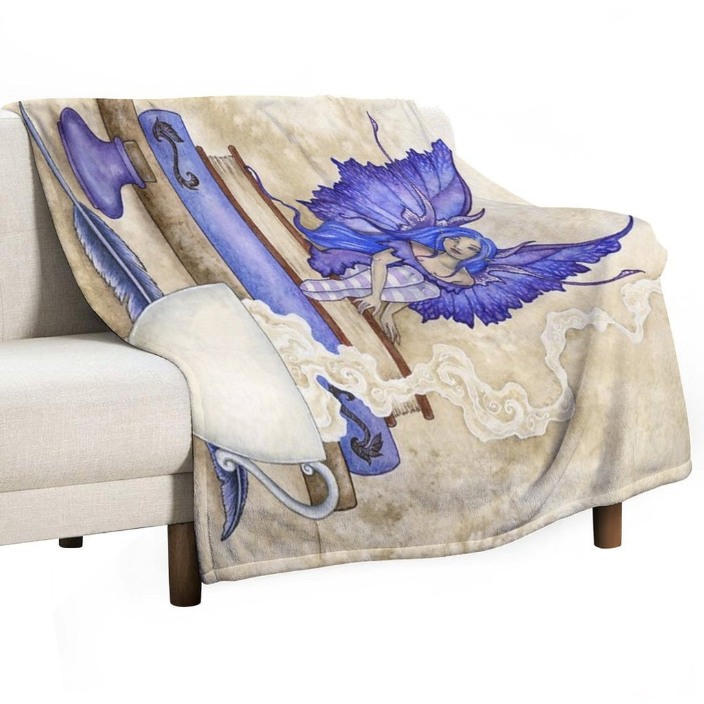 Book Worm II Premium Throw Blanket