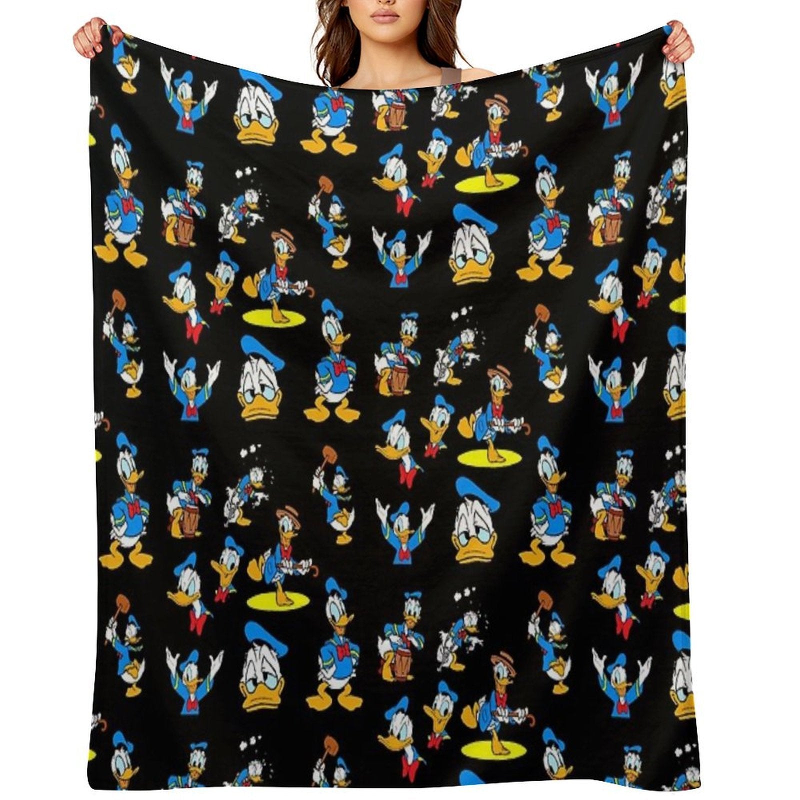 Donald Duck Collage Lightweight Throw Blanket