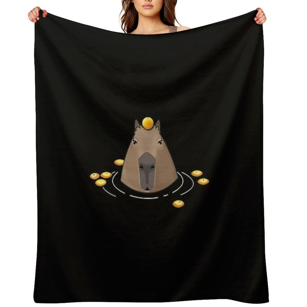 Capybara Eco-conscious Throw Blanket
