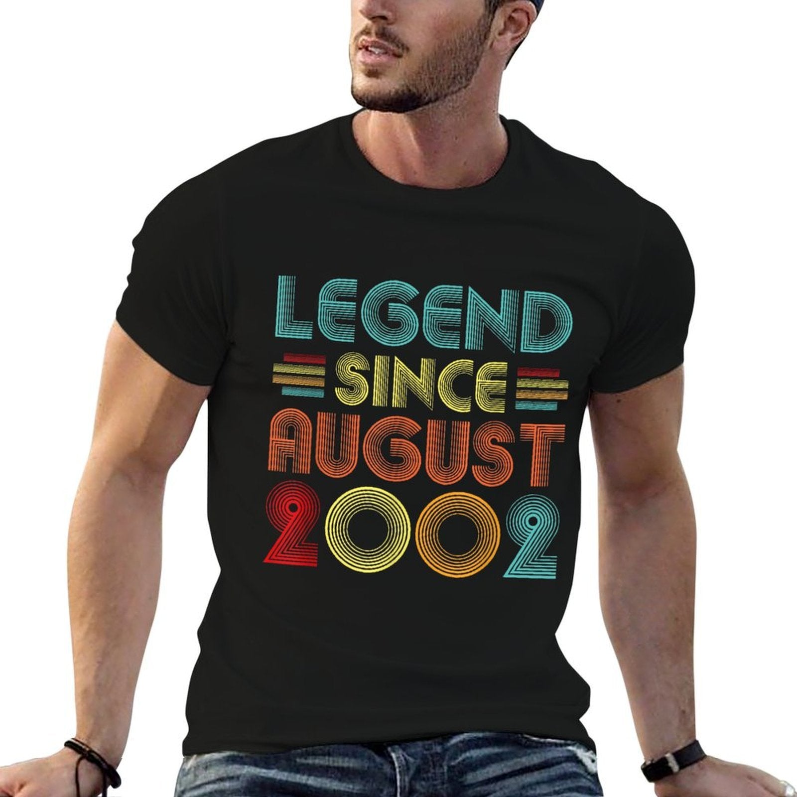 Legend Since August 2002 Vintage 21 Years Old 21st Birthday  Breathable T-Shirt
