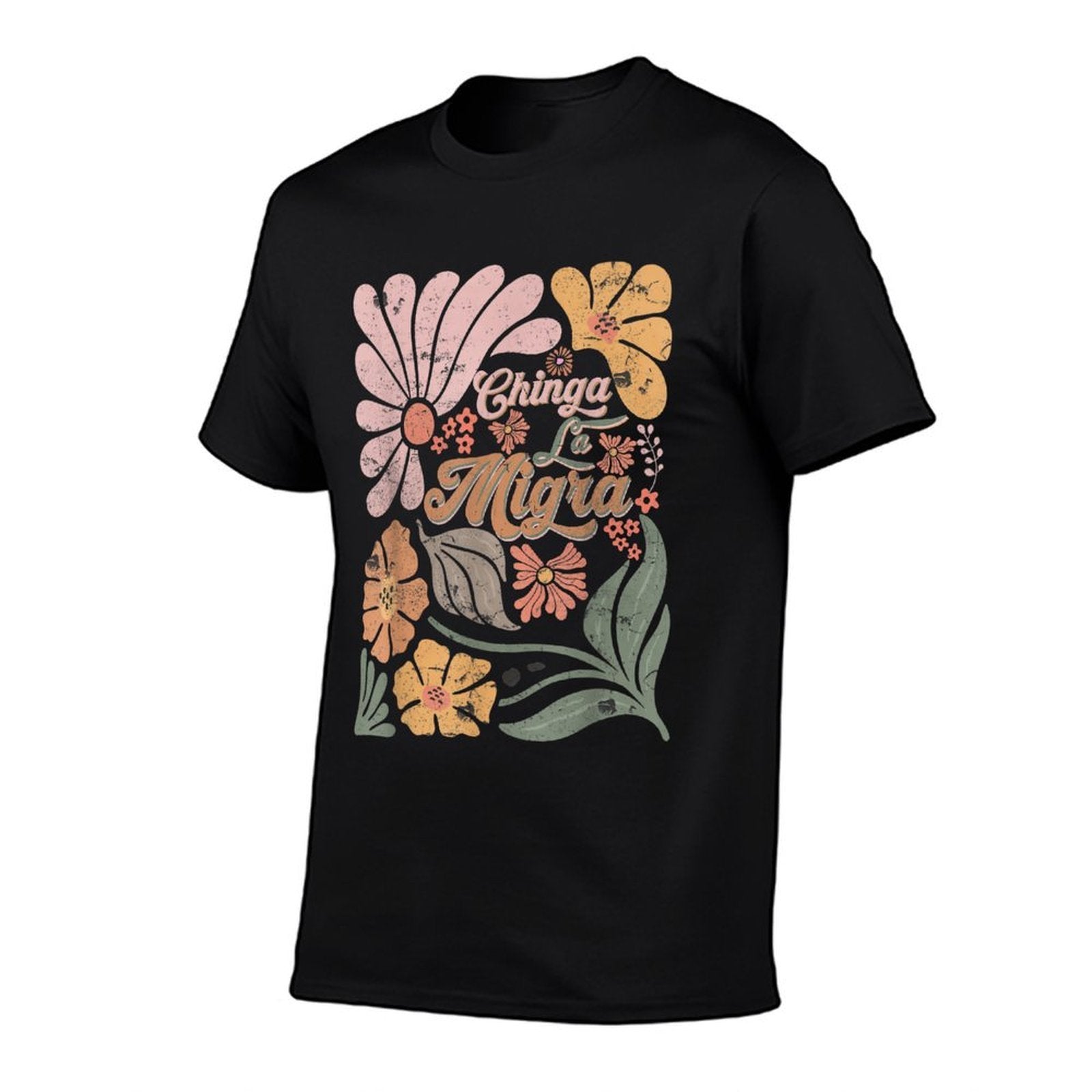 Boho Retro 4th Of July Chinga La Migra Men Women  Relaxed-fit T-Shirt