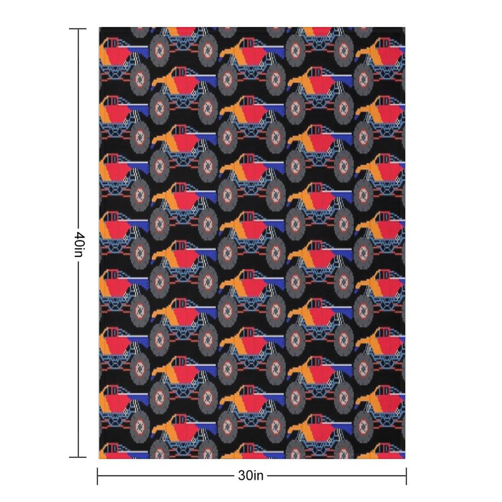 Monster Truck - The Kids' Picture Show Eco-conscious Throw Blanket