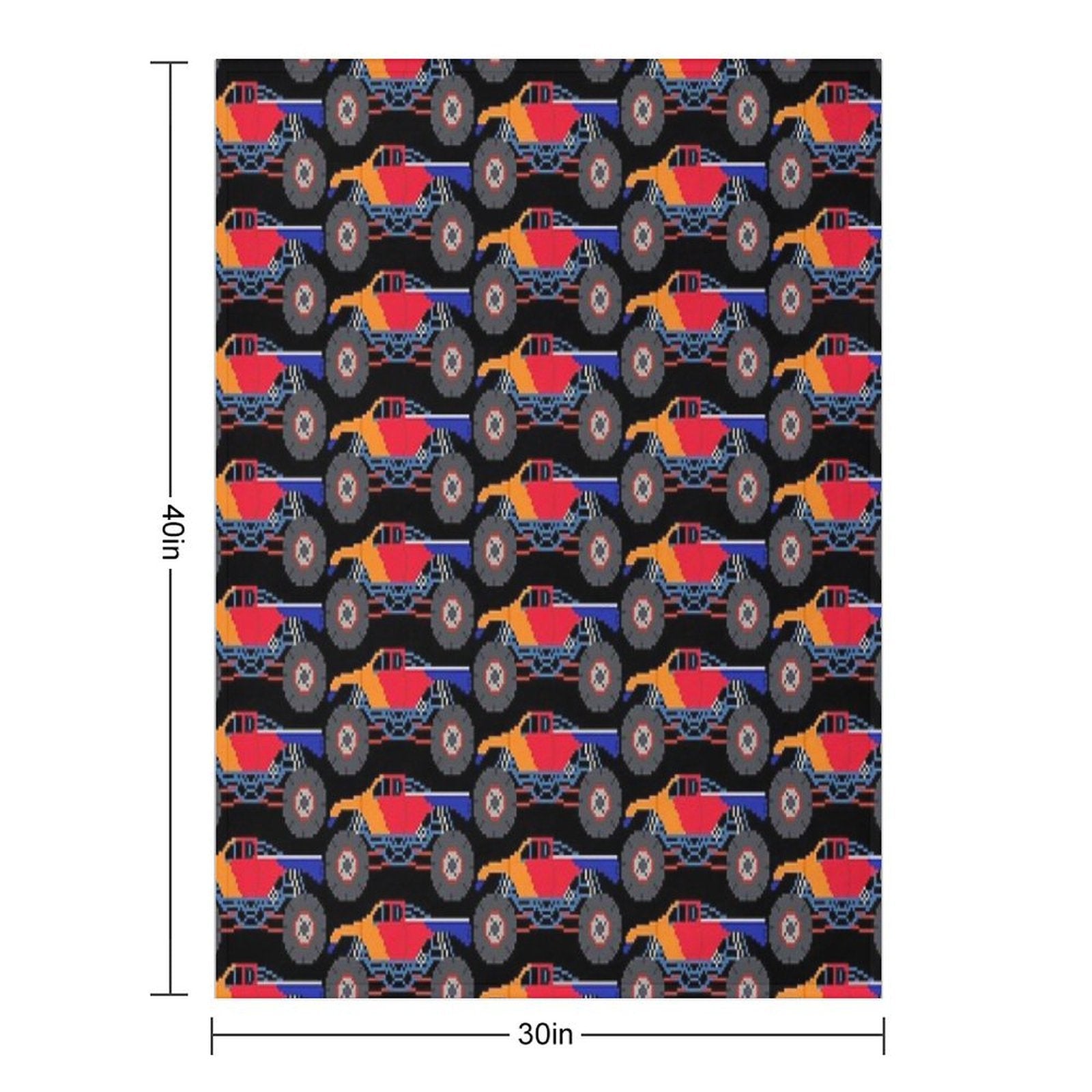 Monster Truck - The Kids' Picture Show Eco-conscious Throw Blanket