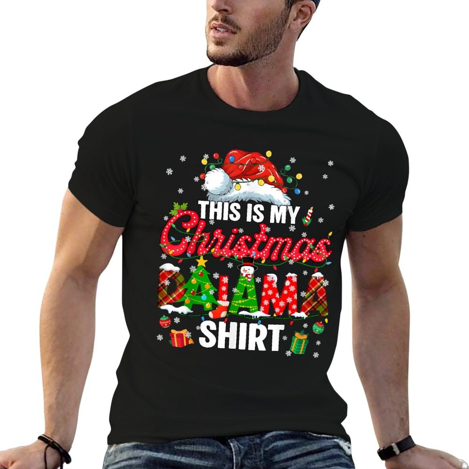 This Is My Christmas Pajamass Xmas Men Women Kid  Polyester Blend T-Shirt