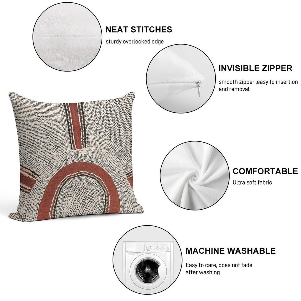 Awesome Aboriginal Dot Art Soft Gift Ready Throw Pillow