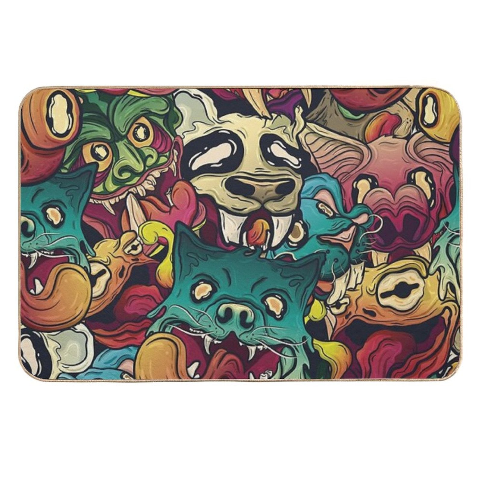 Animal Chaos  Absorbent Bath Mat