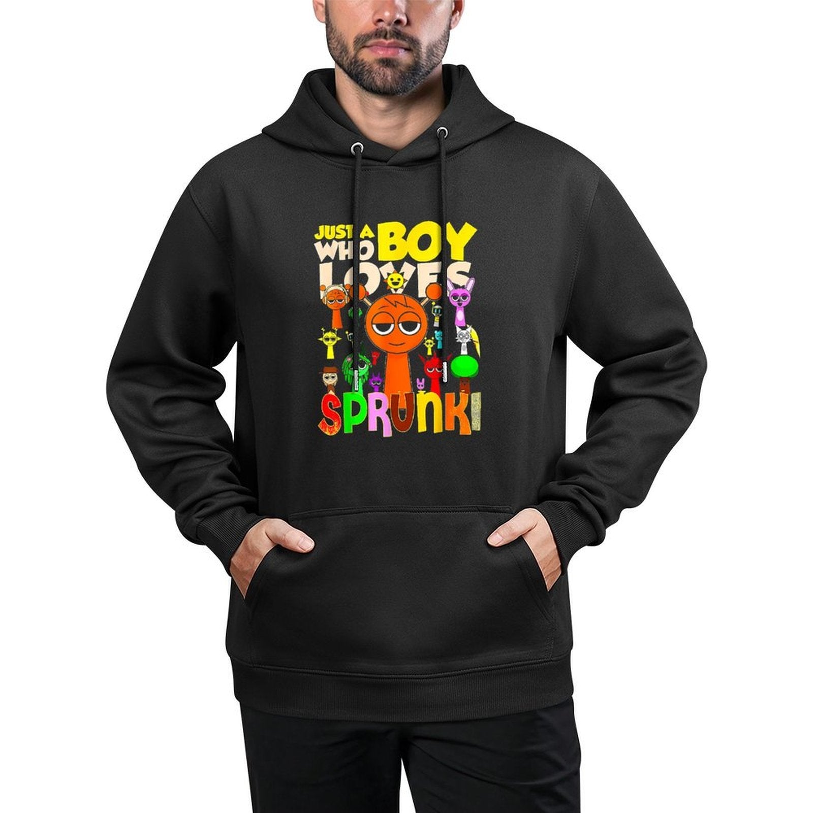 Just A Boy Who Love Spunk It's My Birthday Kids Colorfast Hoodie