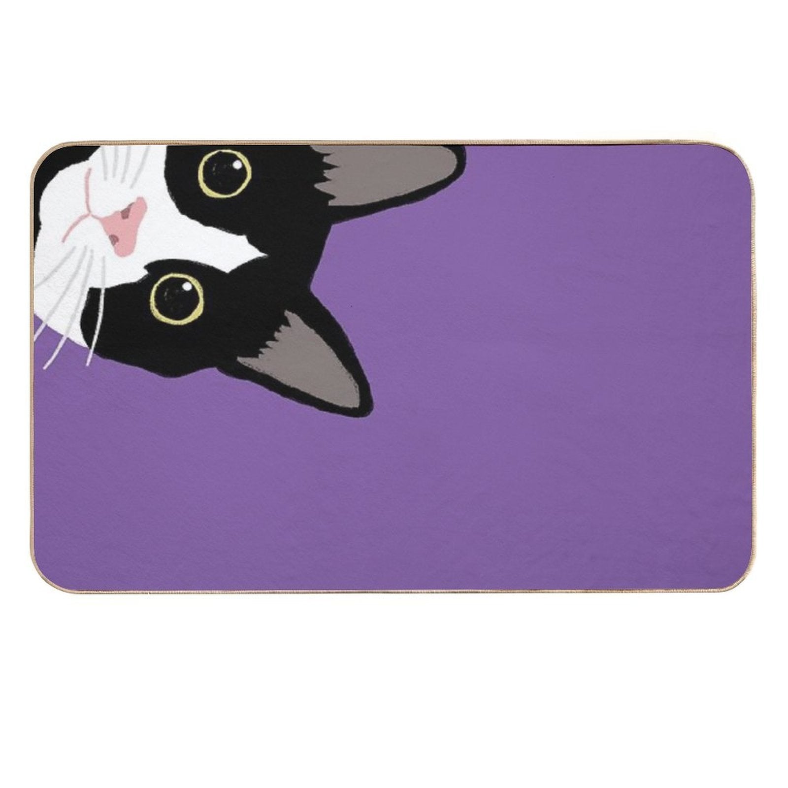Tuxedo Cat in The Corner  Slip-Resistant Bath Mat