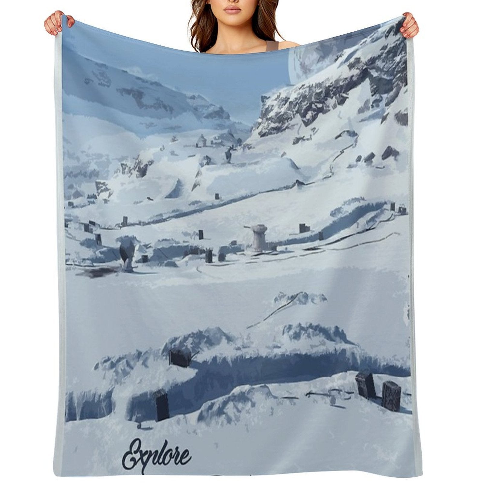 Hoth Easy Care Throw Blanket