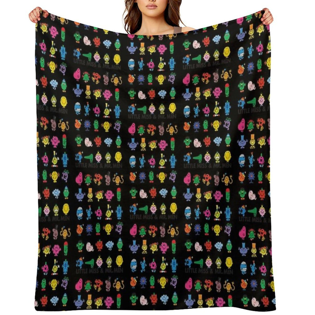 Little Miss Mr. Men Lightweight Throw Blanket