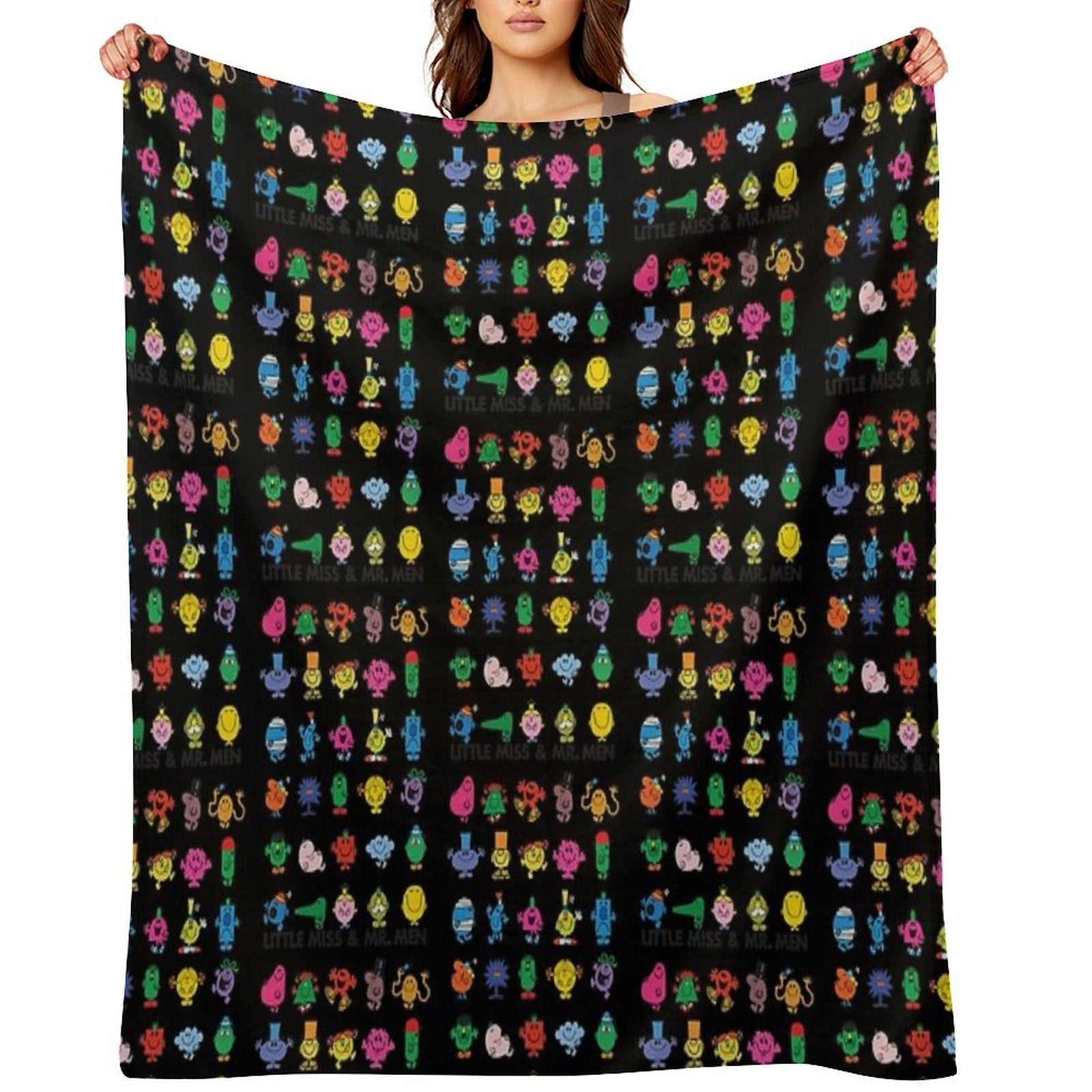 Little Miss Mr. Men Lightweight Throw Blanket