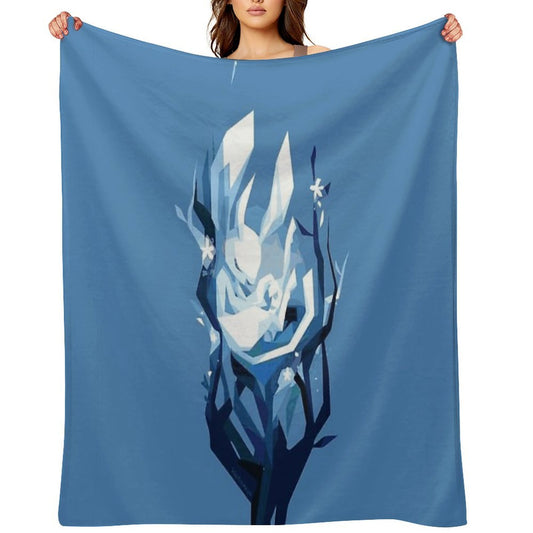Ori Sleeping - Ori And The Will of Wisps - In The Blind Forest Anti-pilling Throw Blanket