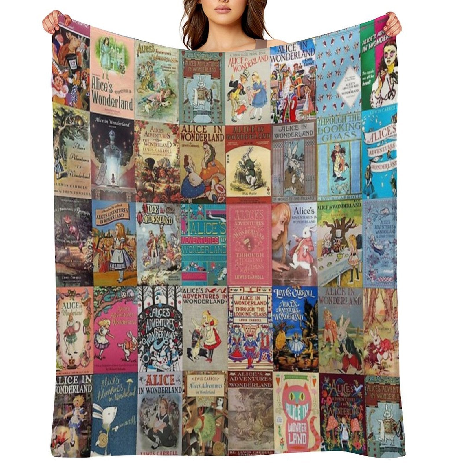 Alice in Wonderland Versatility Throw Blanket