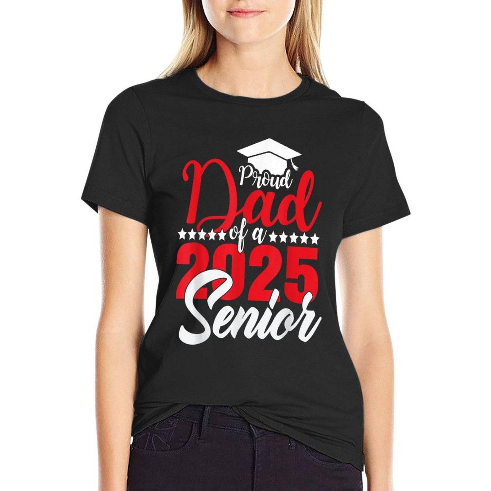 Proud Dad Of A 2025 Senior Dad Class Of 2025 Graduation  Graphic-printed T-Shirt