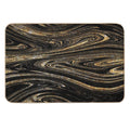 Black Gold Marble  Non-Slip Bath Mat