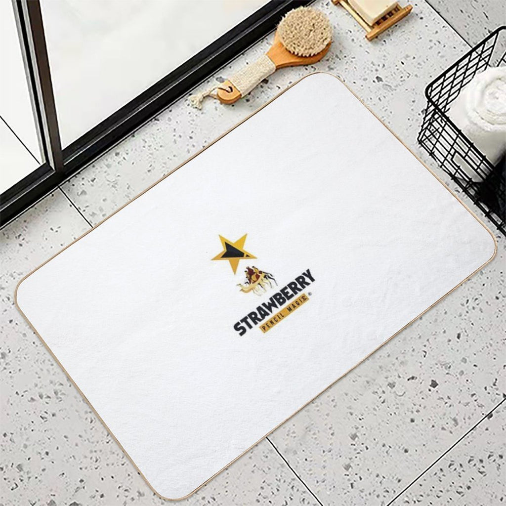 Strawberry Pencil Magic  Anti-Trip Bath Mat