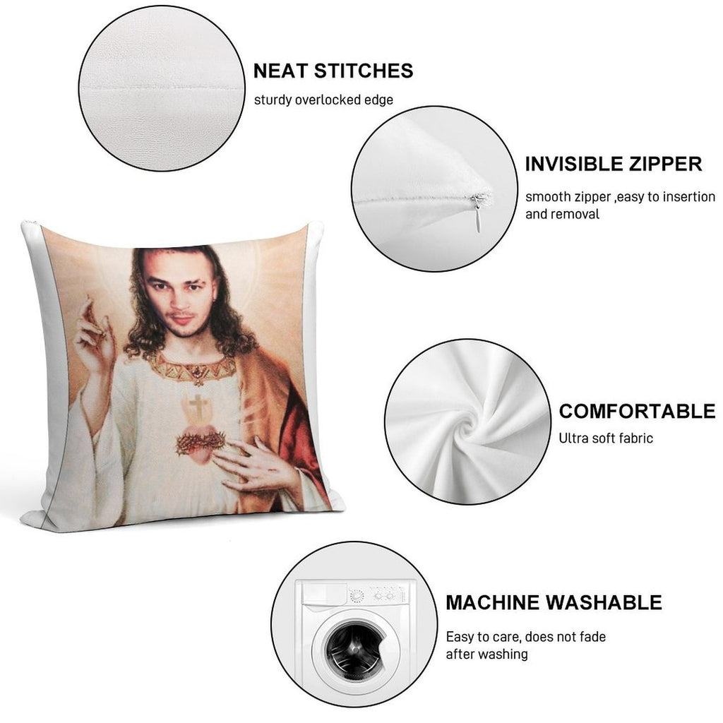 Jul Christ Soft Multiple Sizes Throw Pillow