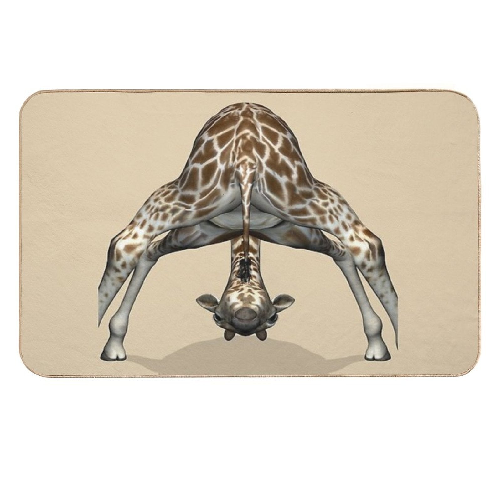 Childish Giraffe  Fade-Resistant Bath Mat