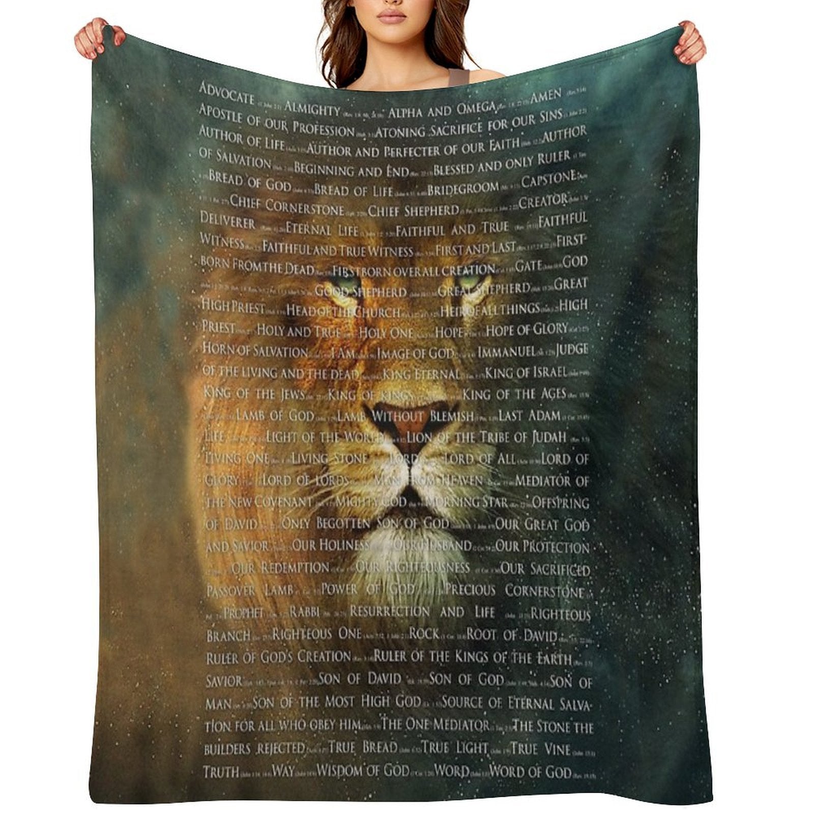 The Names of God Multi-functional Throw Blanket