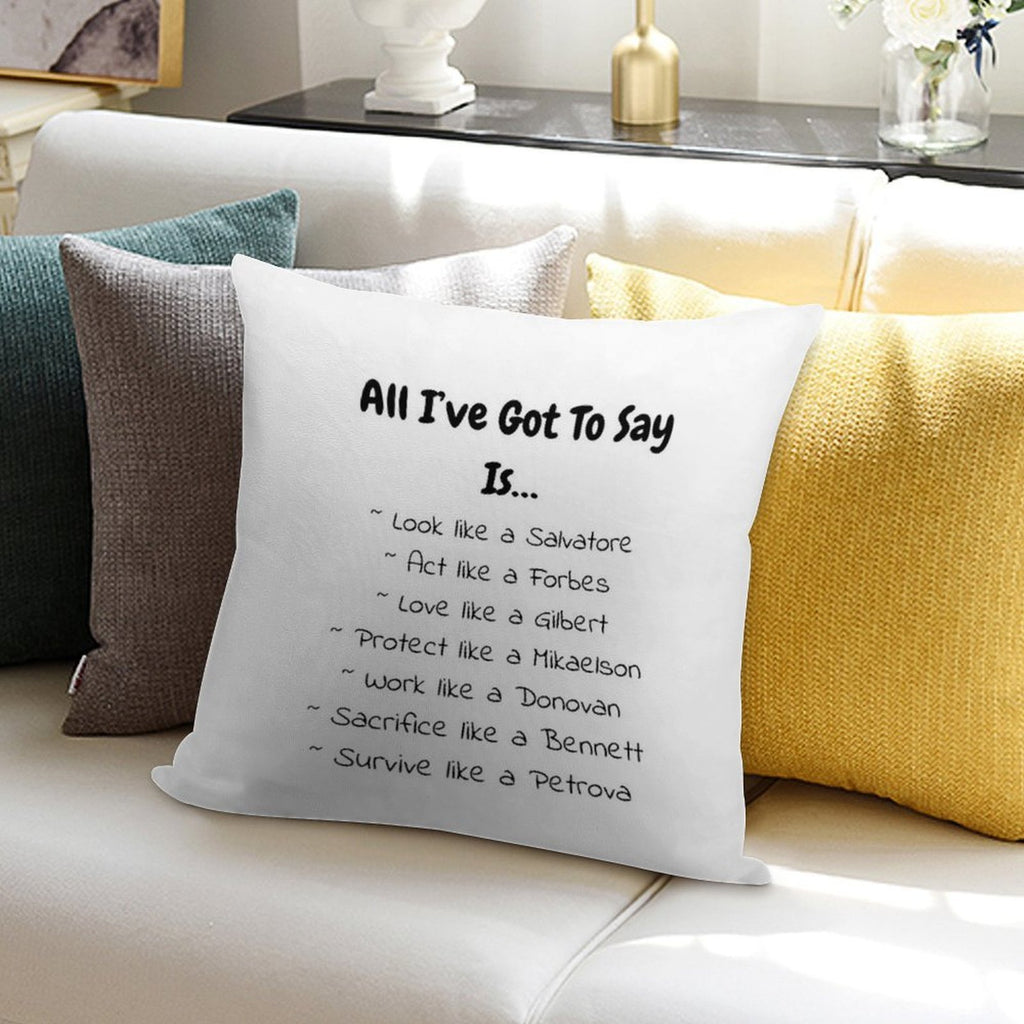 T-shirts, Graphic T-shirts, Phone Cases, Pillows, Notebooks, And Journals Inspired by The Originals And Vampire Diaries Soft Warmth Comfort Throw Pillow