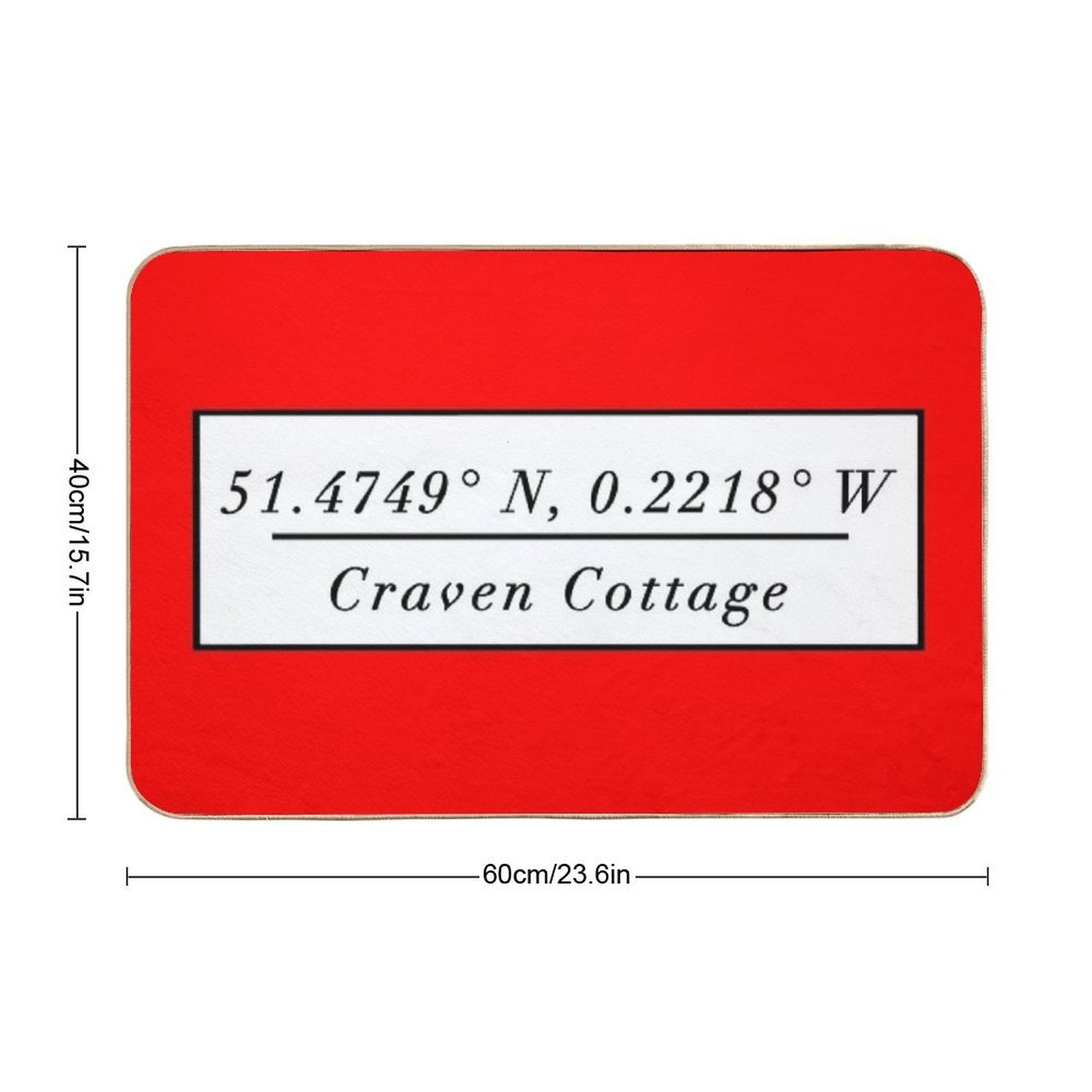 Craven Cottage  Pet-Safe Bath Mat