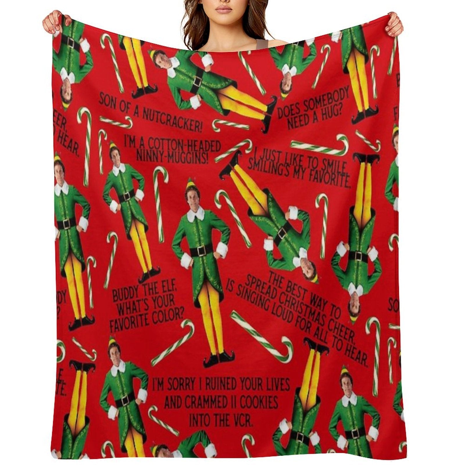 Buddy The Elf Print Gift-ready Throw Blanket