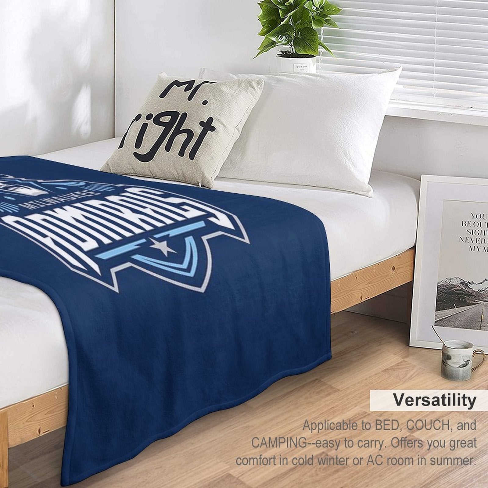 Cool Admirals Icon Easy Care Throw Blanket