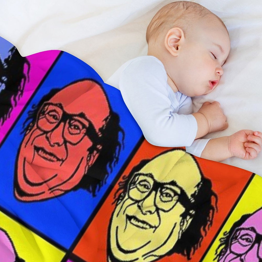 Danny DeVito Pop Art Velvety-soft Throw Blanket
