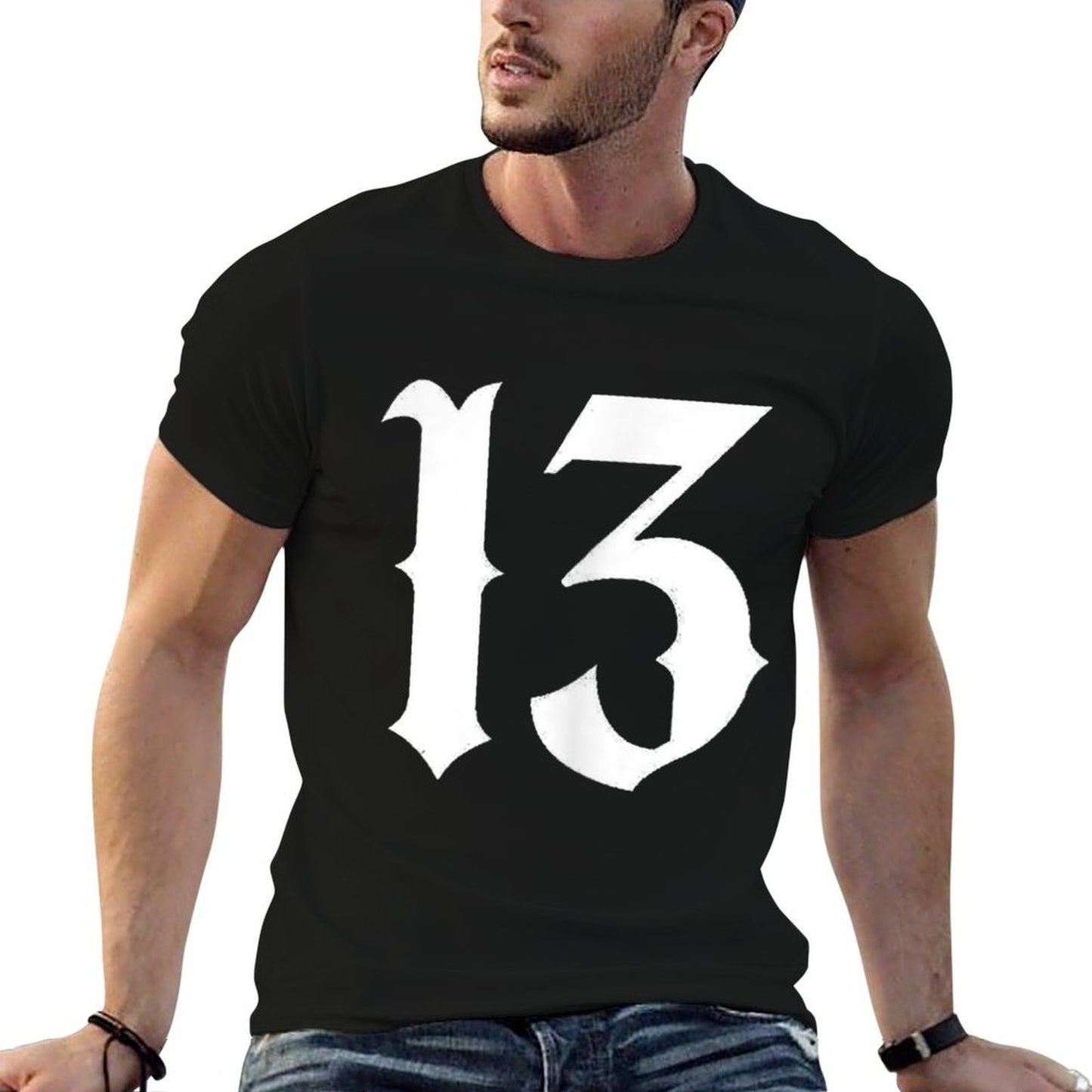 13, Lucky Number 13, 13 Mobile Phone Case, Number 13  High-quality Stitching T-Shirt