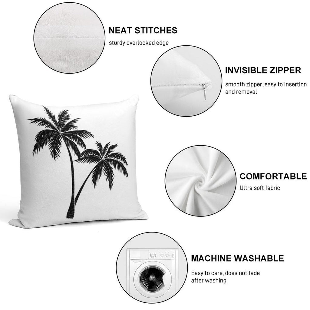 Palm Tree Soft Home Decor Throw Pillow