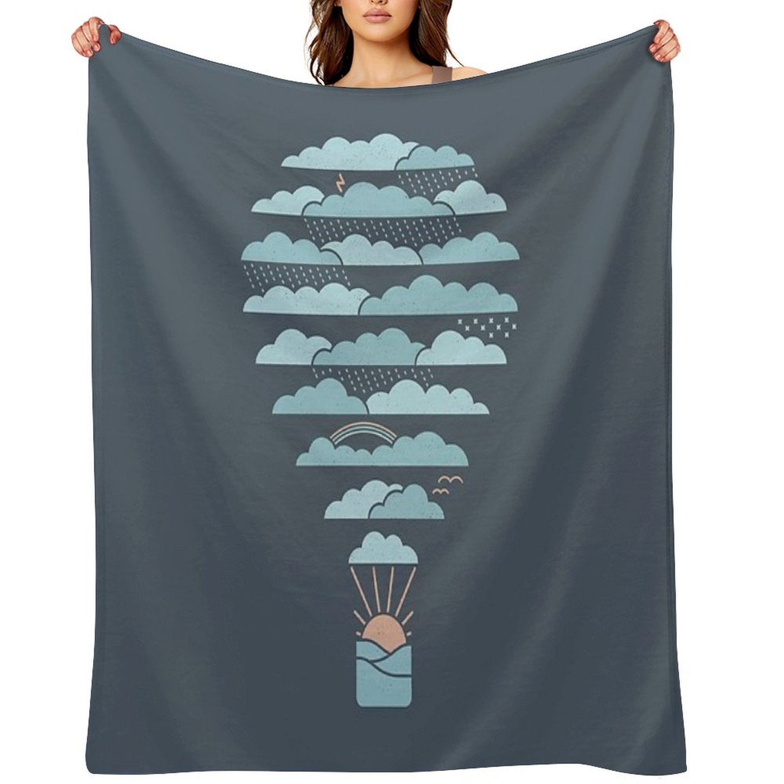 Weather Balloon Anti-pilling Throw Blanket