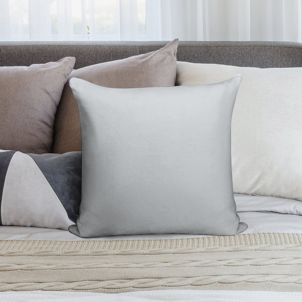 Light Grey - Slightly Cooler Tone Soft Easy Maintenance Throw Pillow
