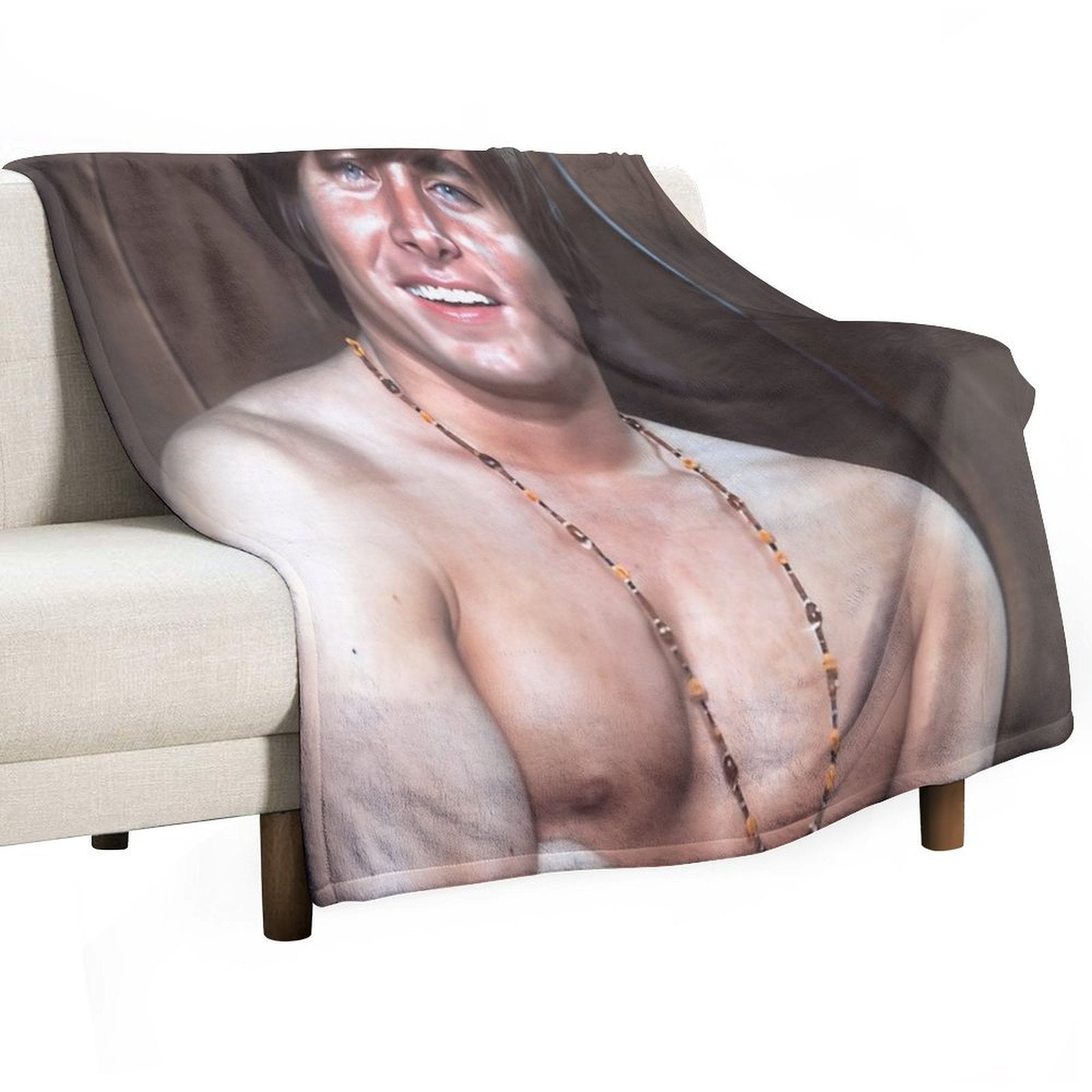 Bobby Sherman Charming Smile Eco-conscious Throw Blanket