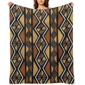 African Mud Cloth Mali Easy Care Throw Blanket