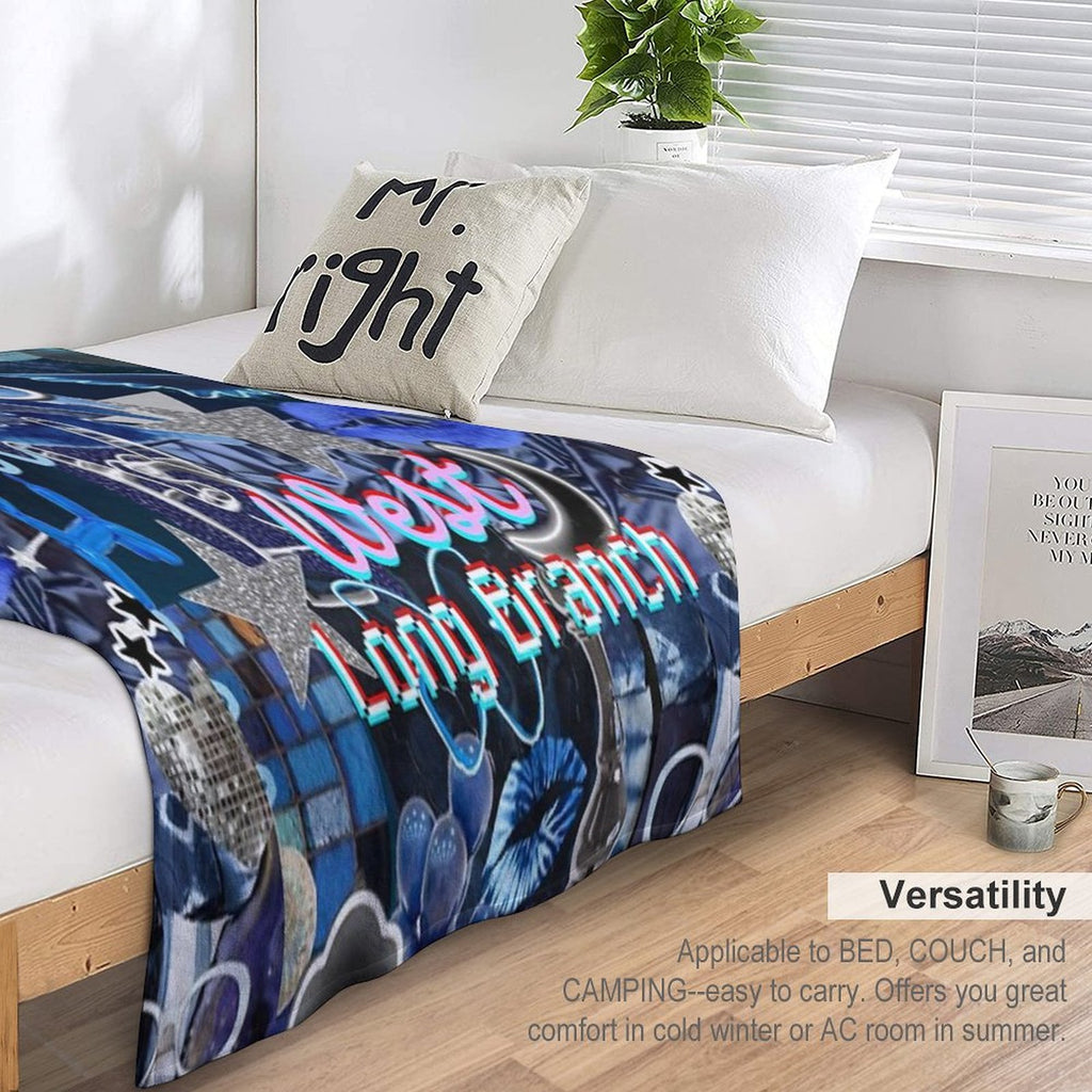 Monmouth West Long Branch COLLAGE Sustainable Throw Blanket